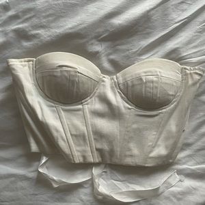 Shein Corset Top XS White